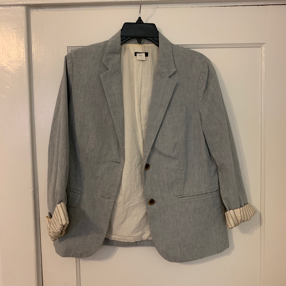 JCrew chambray blazer